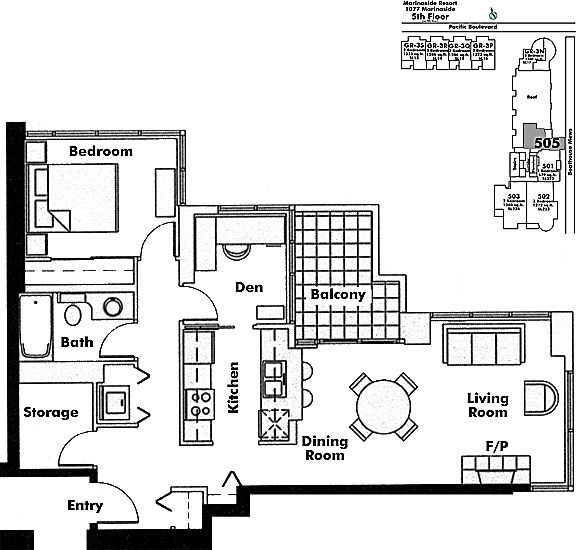 Floor plan 505