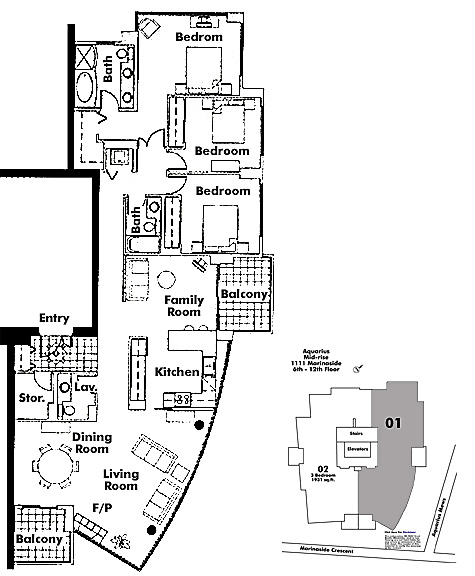 Floor plan 601
