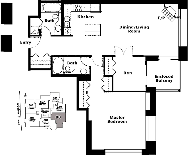 Floor plan 603