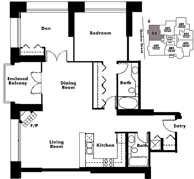 Floor plan 606