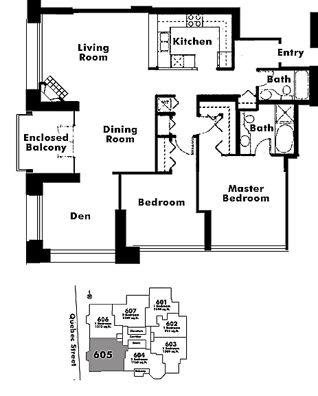 Floor plan 605