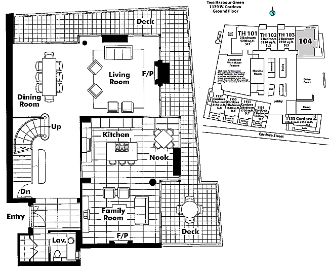 Floor plan TH104