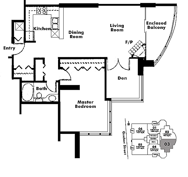 Floor plan 1303