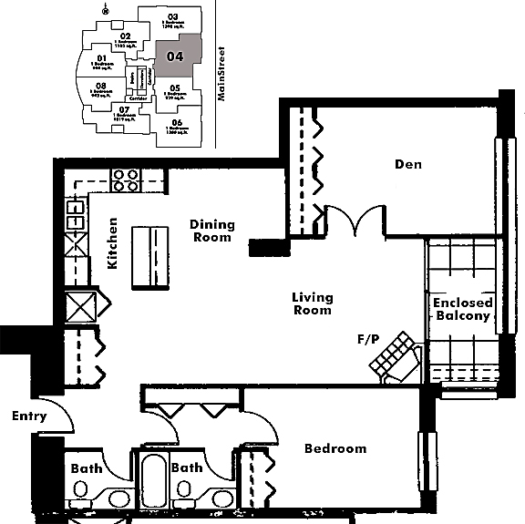 Floor plan 204
