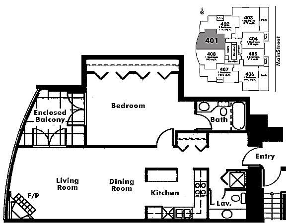 Floor plan 401
