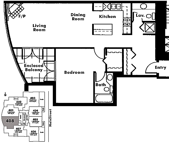 Floor plan 408