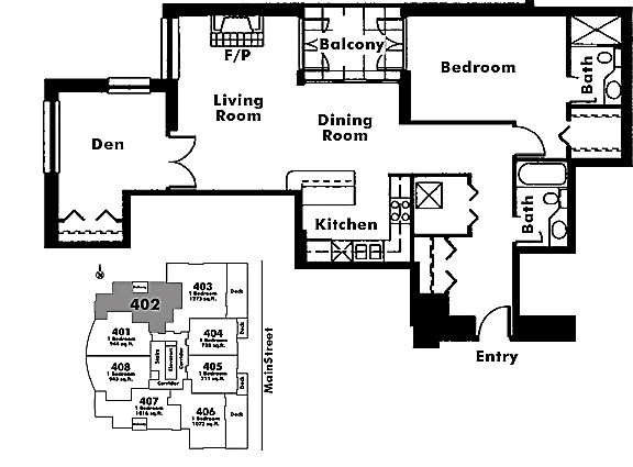 Floor plan 402