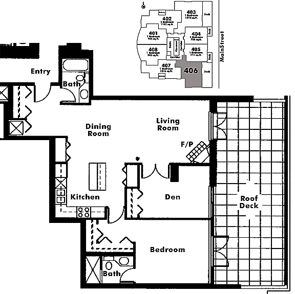 Floor plan 406