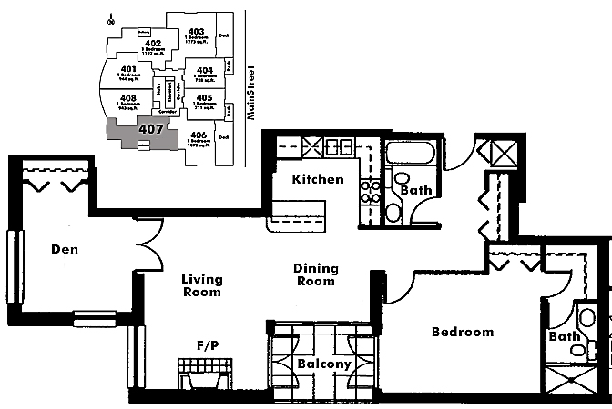 Floor plan 407