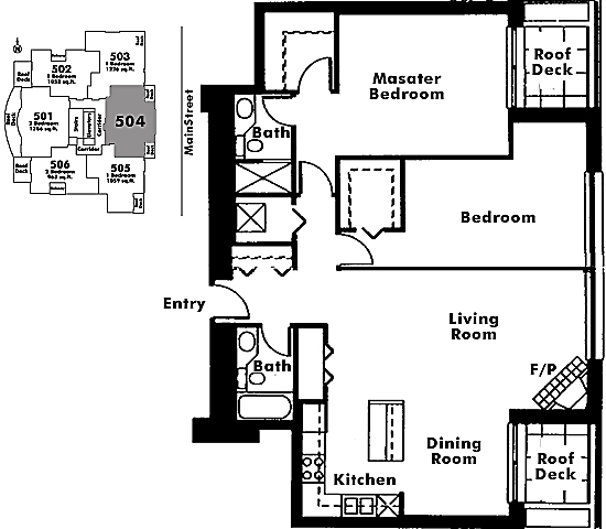 Floor plan 504
