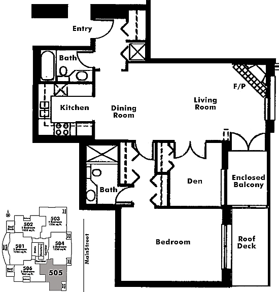 Floor plan 505