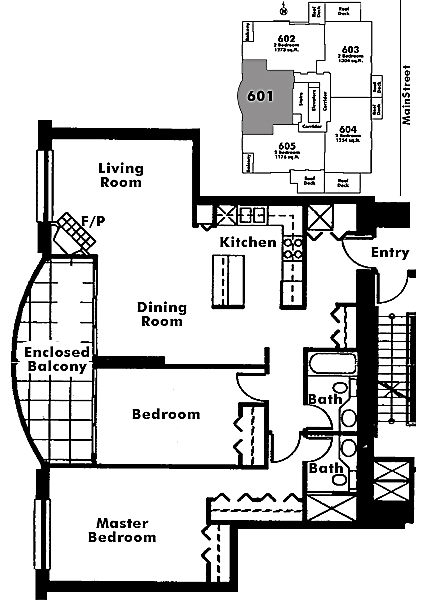 Floor plan 601