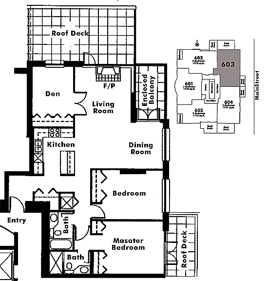 Floor plan 603