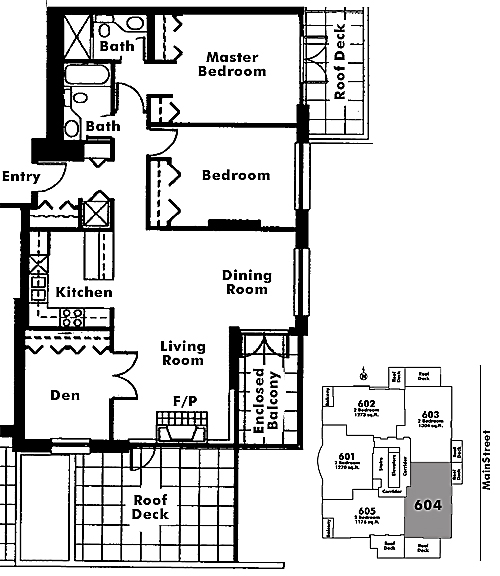 Floor plan 604