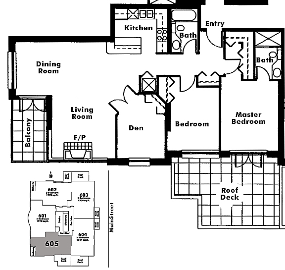 Floor plan 605