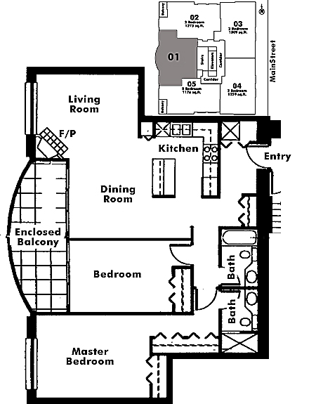 Floor plan 701