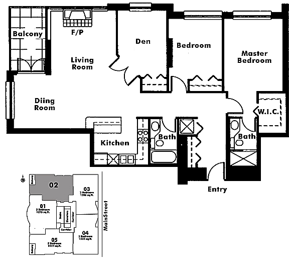 Floor plan 1302