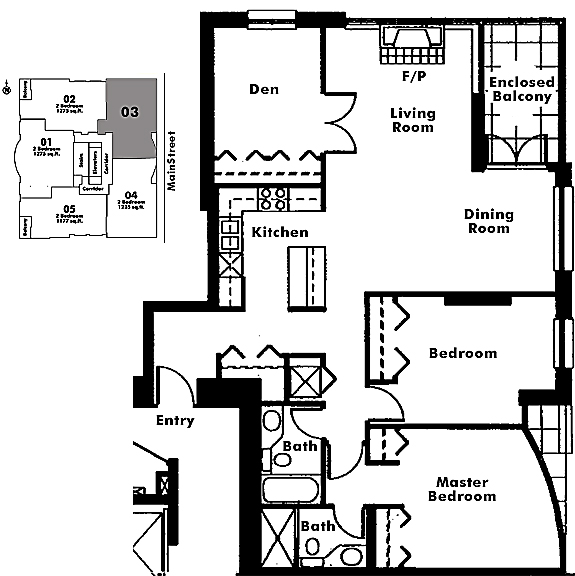 Floor plan 1303