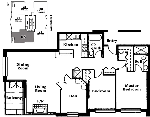Floor plan 1305
