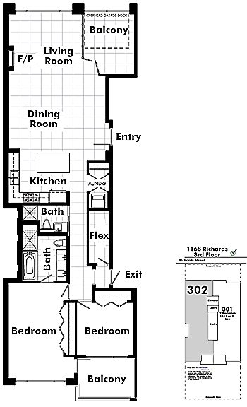 Floor plan 302