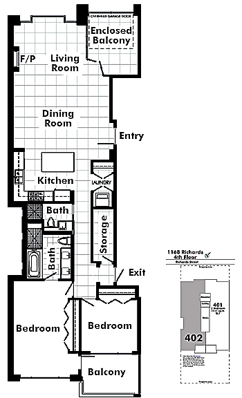 Floor plan 402