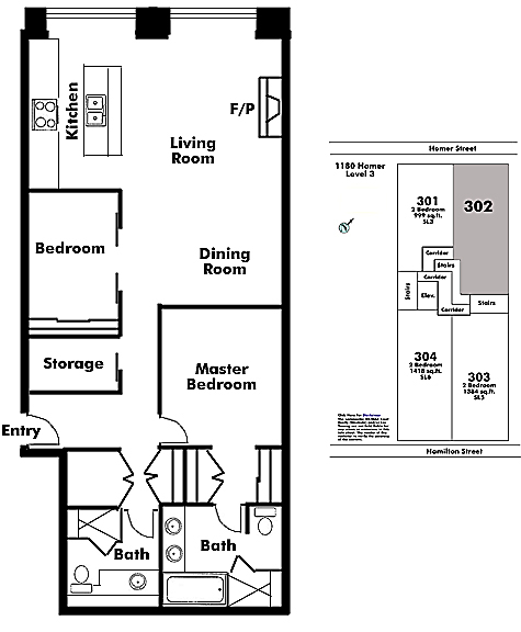 Floor plan 302
