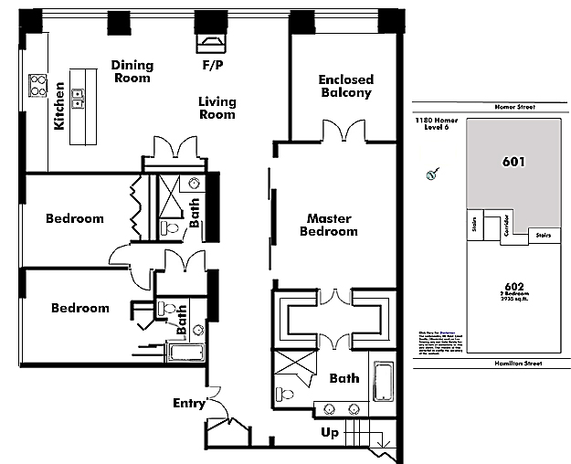 Floor plan 601