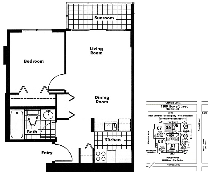 Floor plan 606