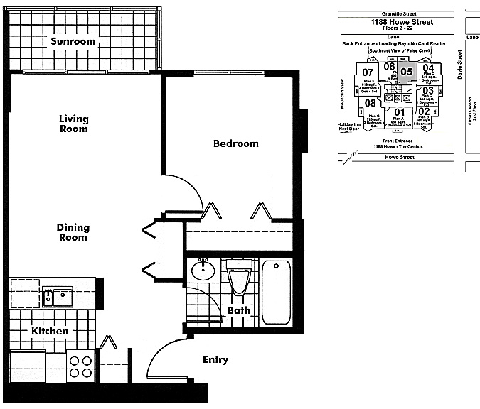 Floor plan 605