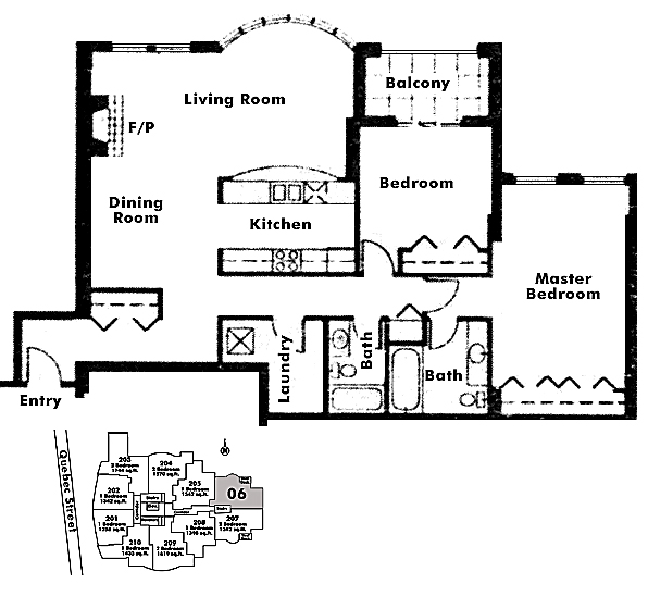 Floor plan 406