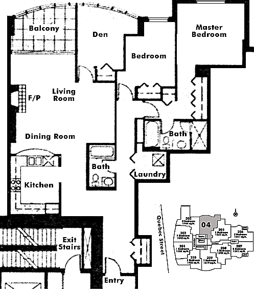 Floor plan 604