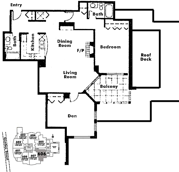 Floor plan 606