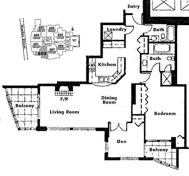 Floor plan 608