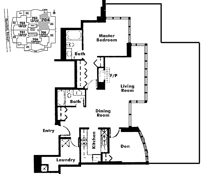 Floor plan 704