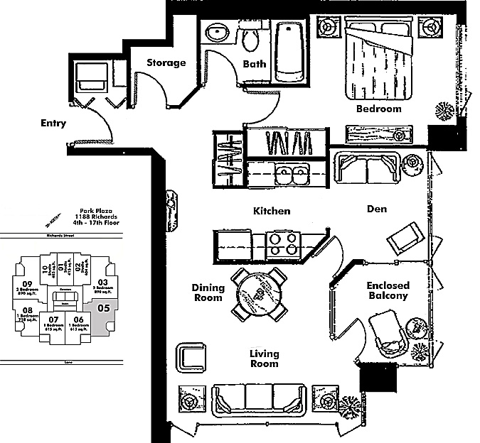 Floor plan 805