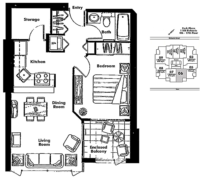 Floor plan 606