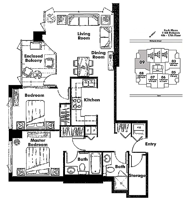 Floor plan 609