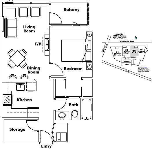 Floor plan 603