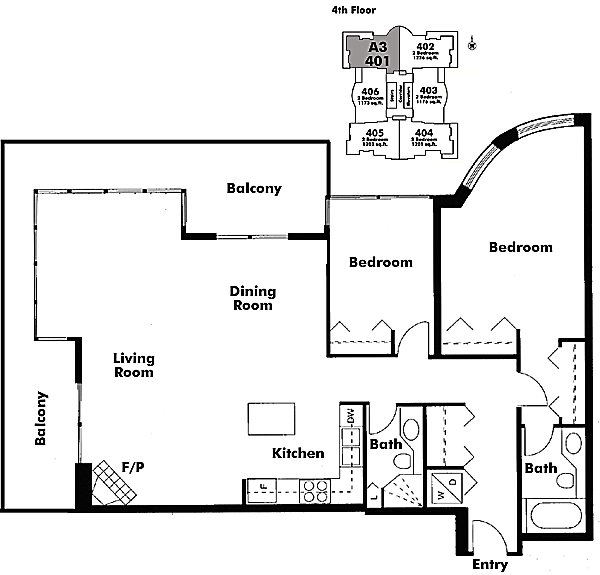 Floor plan 401