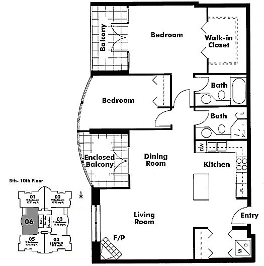 Floor plan 606