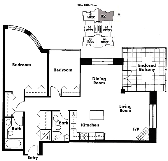 Floor plan 602