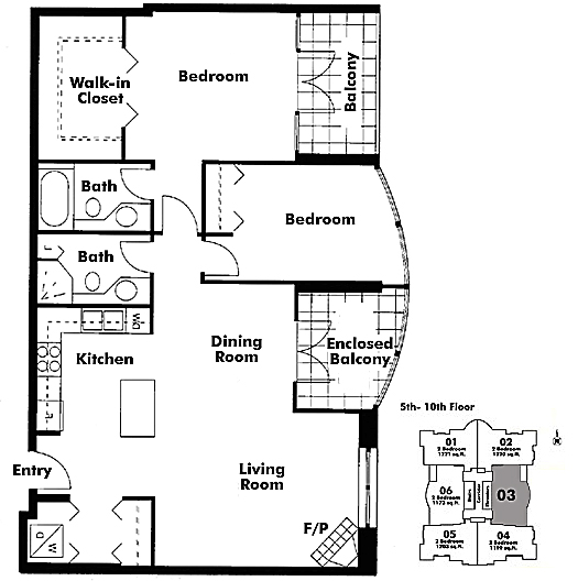 Floor plan 603