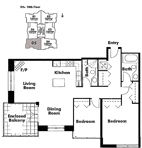 Floor plan 605