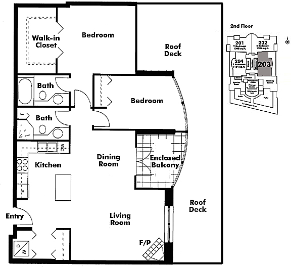 Floor plan 203
