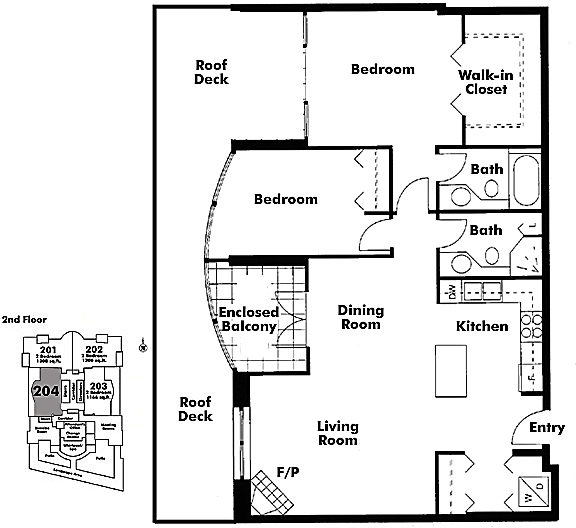 Floor plan 204