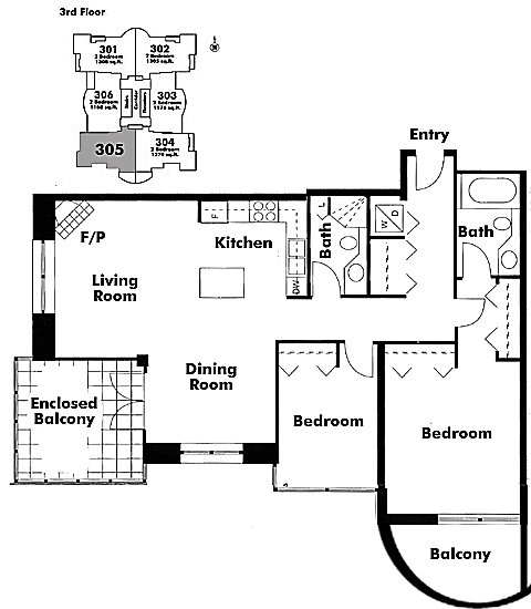 Floor plan 305