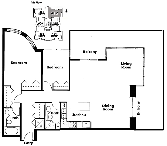 Floor plan 402