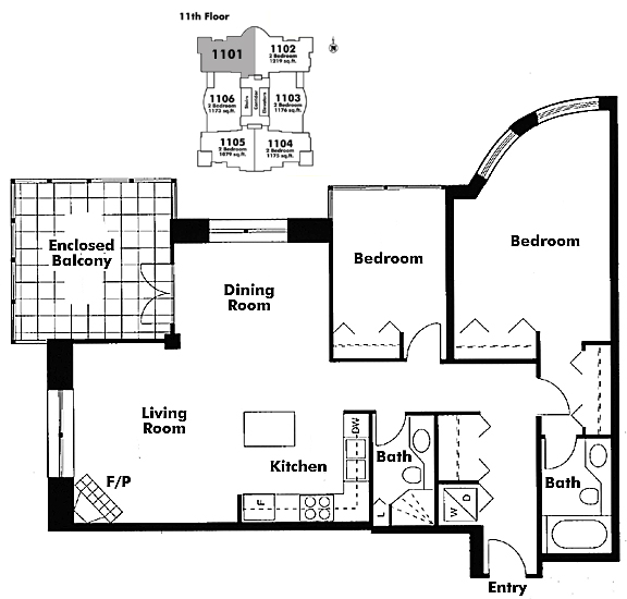 Floor plan 1101