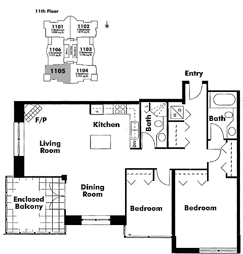 Floor plan 1105