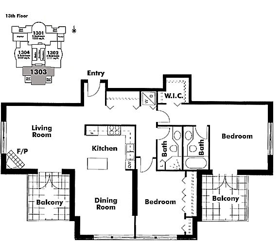 Floor plan 1303